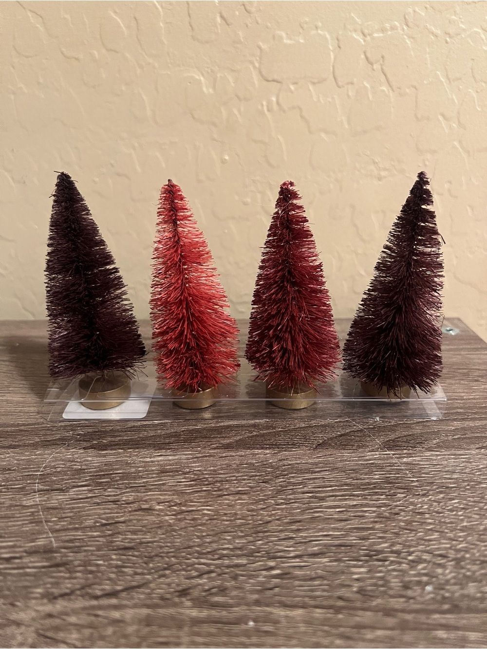 Target Wondershop Bottle Brush Small Trees Christmas Purple Pink NWT